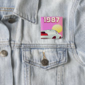 1987 スポーツカーポスター 缶バッジ (インサイチュ)