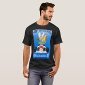 1987 モナコグランプリレーシングポスター Tシャツ (正面フル)