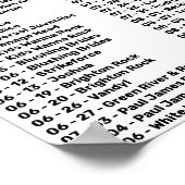 1987 – ロックンロール天国（パート2） ポスター (角)