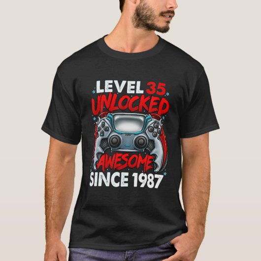 1987 35誕生日以素晴らし降のレベル35のロック解除 Tシャツ (正面)