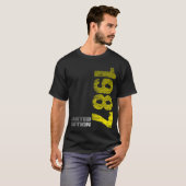 1987 36誕生日生まれ1987 Tシャツ (正面フル)