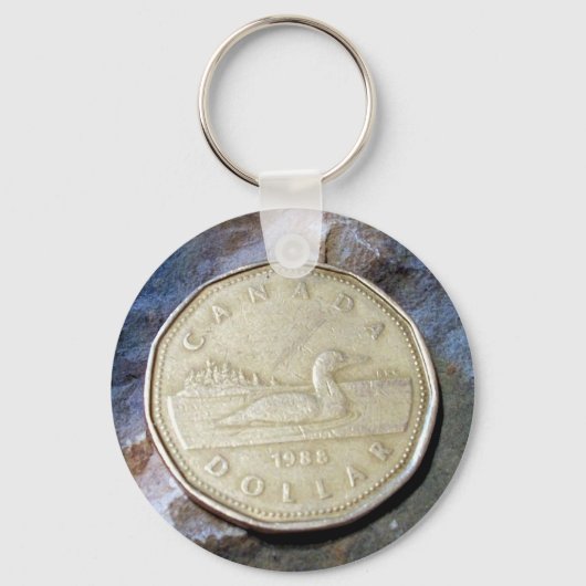 1988カナダルーニーキーチェーン キーホルダー (正面)