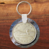 1988カナダルーニーキーチェーン キーホルダー (正面)