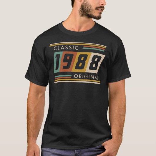 1988クラシックオリジナル夏スタイルグラフィック Tシャツ (正面)