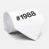 1988ハッシュタグ37誕生日記念日 ネクタイ (ロール)