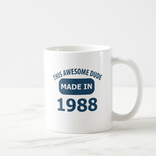 1988年に作られる コーヒーマグカップ (右)