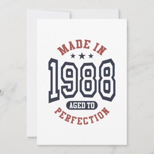 1988年に完成した誕生日贈り物 サンキューカード (正面)