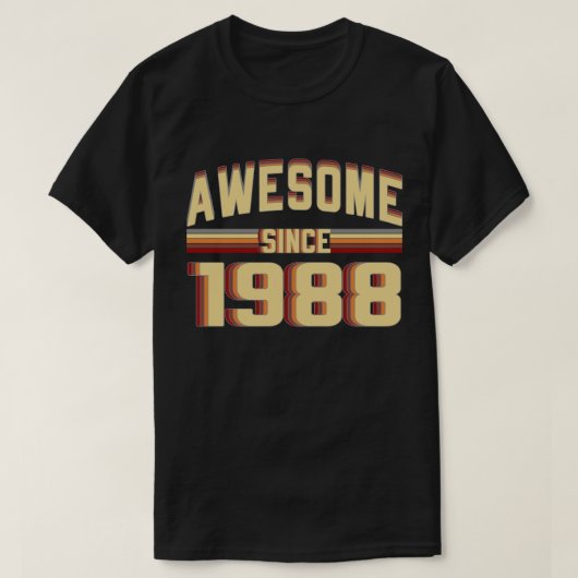 1988年のヴィンテージ以来素晴らしい誕生日31歳の Tシャツ (デザイン正面)
