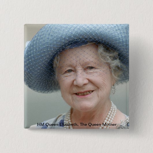 1988年の女王エリザベス女王 缶バッジ (正面)