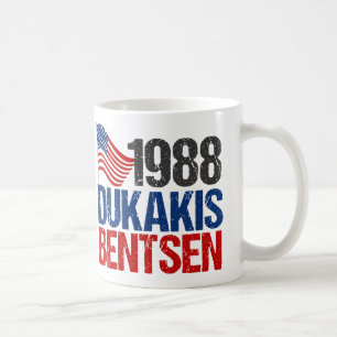 1988年のDukakis Bentsenのレトロの選挙 コーヒーマグカップ