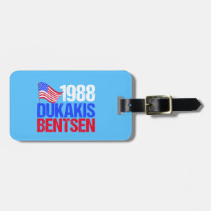 1988年のDukakis Bentsenのレトロの選挙 ラゲッジタグ
