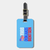 1988年のDukakis Bentsenのレトロの選挙 ラゲッジタグ (正面縦)