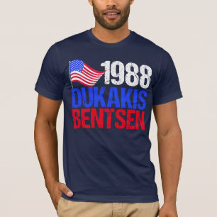 1988年のDukakis Bentsenのレトロの選挙 Tシャツ