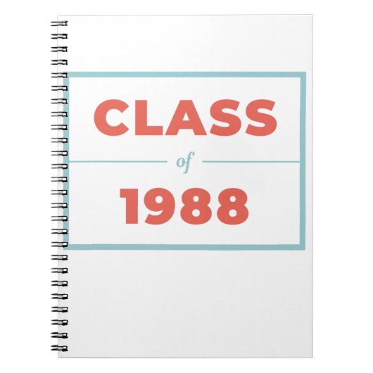 1988年クラス ノートブック (正面)