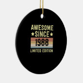 1988年生まれのあなたへお誕生日おめでとう セラミックオーナメント (右)