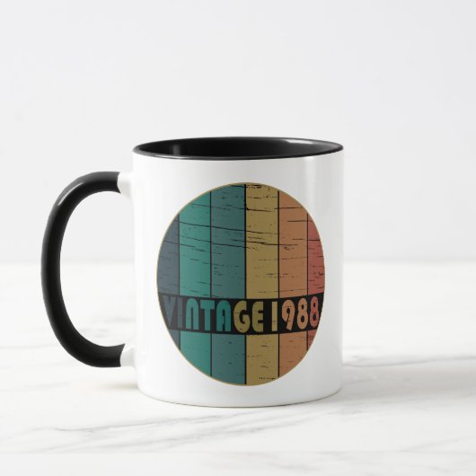 1988年生まれのヴィンテージ誕生日ギフト マグカップ (左)