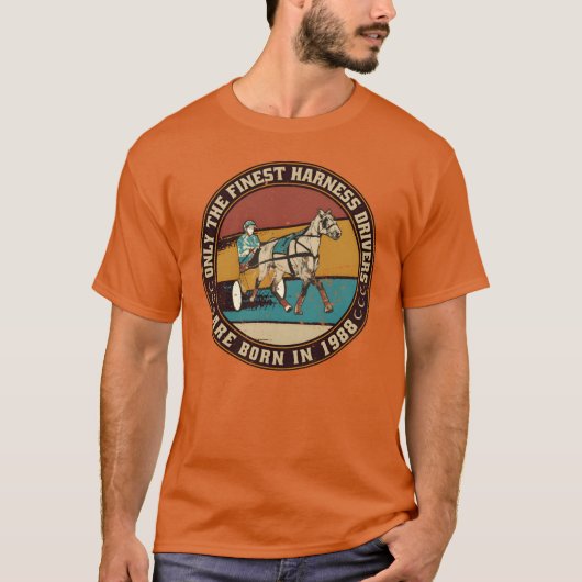 1988年生まれのHorsesrottingDrivers 誕生日 ヴィンテージ Tシャツ (正面)