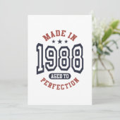 1988年製造 完熟仕上げ 誕生日プレゼント 招待状 (スタンド正面)