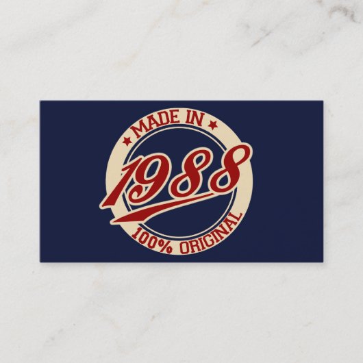1988年製 名刺 (正面)