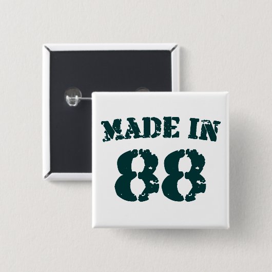 1988年製 缶バッジ (正面&裏面)