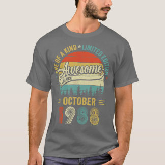 1988年10月ヴィンテージ35歳レトロ35誕生 Tシャツ
