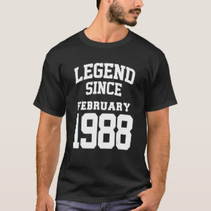 1988年2月35日誕生日伝説35歳 Tシャツ