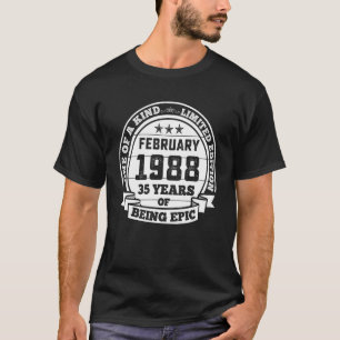 1988年2月35誕生日35年エピ Tシャツ