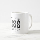 1988年 クラシックな誕生年 コーヒーマグカップ (正面右)