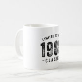 1988年 クラシックな誕生年 コーヒーマグカップ (正面左)