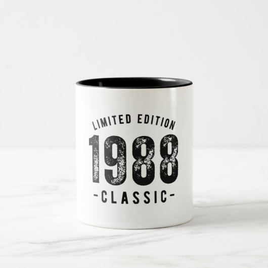 1988年 クラシックな誕生年 ツートーンマグカップ (中央)