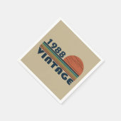 1988生まれ年のヴィンテージ誕生日ギフト スタンダードカクテルナプキン (角)