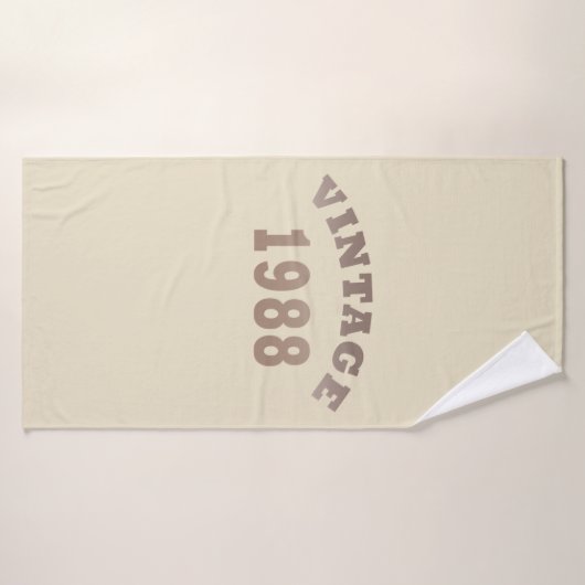 1988生まれ年のヴィンテージ誕生日ギフト バスタオル (バスタオル)