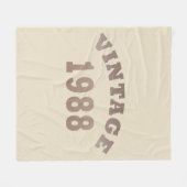 1988生まれ年のヴィンテージ誕生日ギフト フリースブランケット (正面(横))