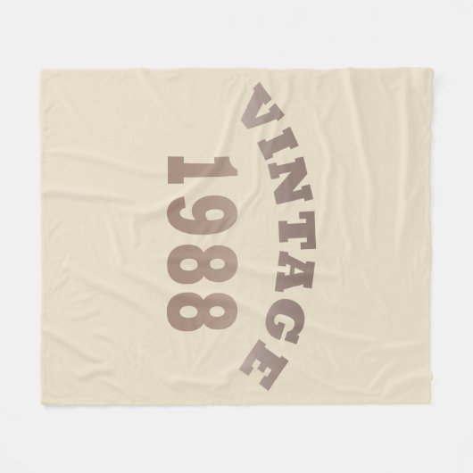 1988生まれ年のヴィンテージ誕生日ギフト フリースブランケット (正面(横))