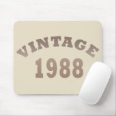 1988生まれ年のヴィンテージ誕生日ギフト マウスパッド (マウス)