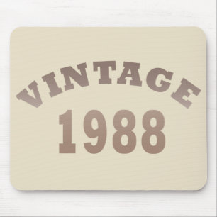 1988生まれ年のヴィンテージ誕生日ギフト マウスパッド