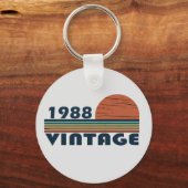 1988生まれ年のヴィンテージ誕生日 キーホルダー (正面)