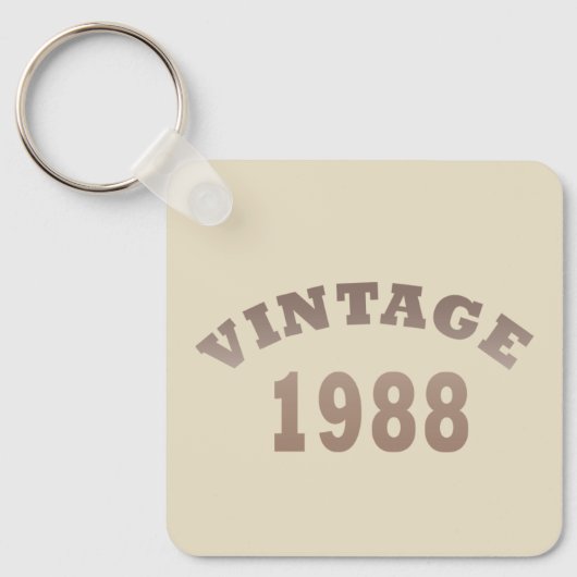 1988生まれ年のヴィンテージ誕生日 キーホルダー (正面)