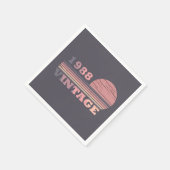 1988生まれ年のヴィンテージ誕生日 スタンダードカクテルナプキン (角)