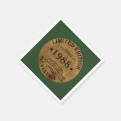 1988生まれ年のヴィンテージ誕生日 スタンダードカクテルナプキン (角)