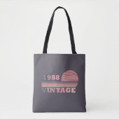 1988生まれ年のヴィンテージ誕生日 トートバッグ (正面)