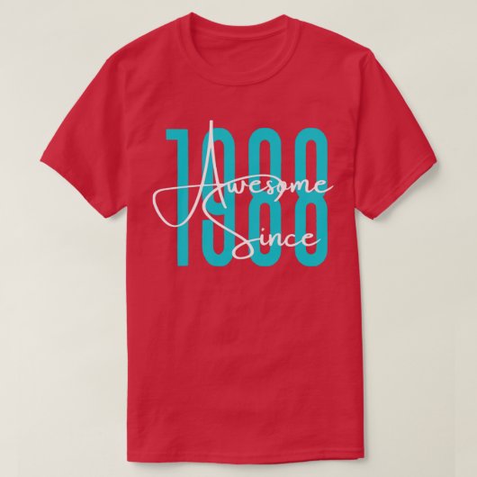 1988生まれ年 Tシャツ (デザイン正面)