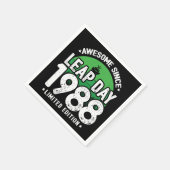 1988素晴らし年閏年日以後2月29誕生日 スタンダードカクテルナプキン (角)