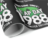 1988素晴らし年閏年日以後2月29誕生日 ラッピングペーパー (ロールコーナー)