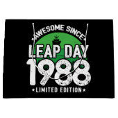 1988素晴らし年閏年日以後2月29誕生日 ラージペーパーバッグ (正面)