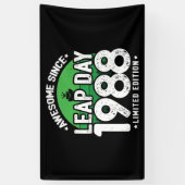 1988素晴らし年閏年日以後2月29誕生日 横断幕 (縦)