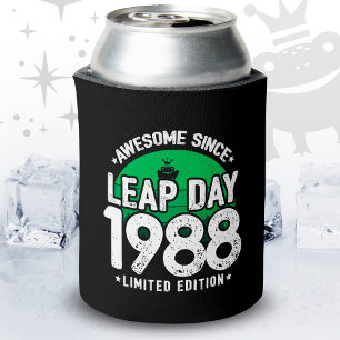 1988素晴らし年閏年日以後2月29誕生日 缶クーラー