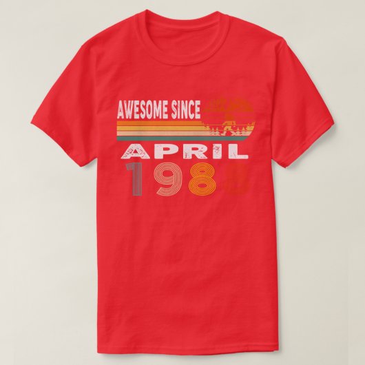 1988素晴らし年4月以来 Tシャツ (デザイン正面)