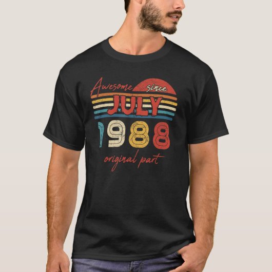 1988素晴らし年7月オリジナル部以降 Tシャツ (正面)