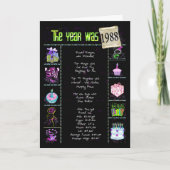 1988誕生日おもしろい事実 カード (正面)